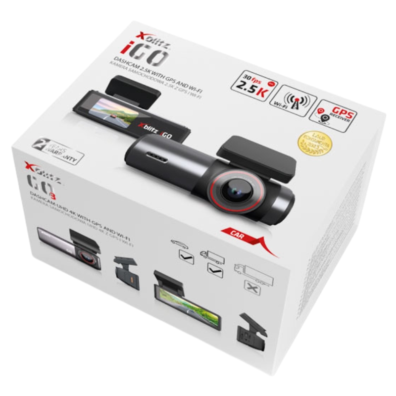 Xblitz iGO Auto Kamera 2.5K S GPS A WiFi
