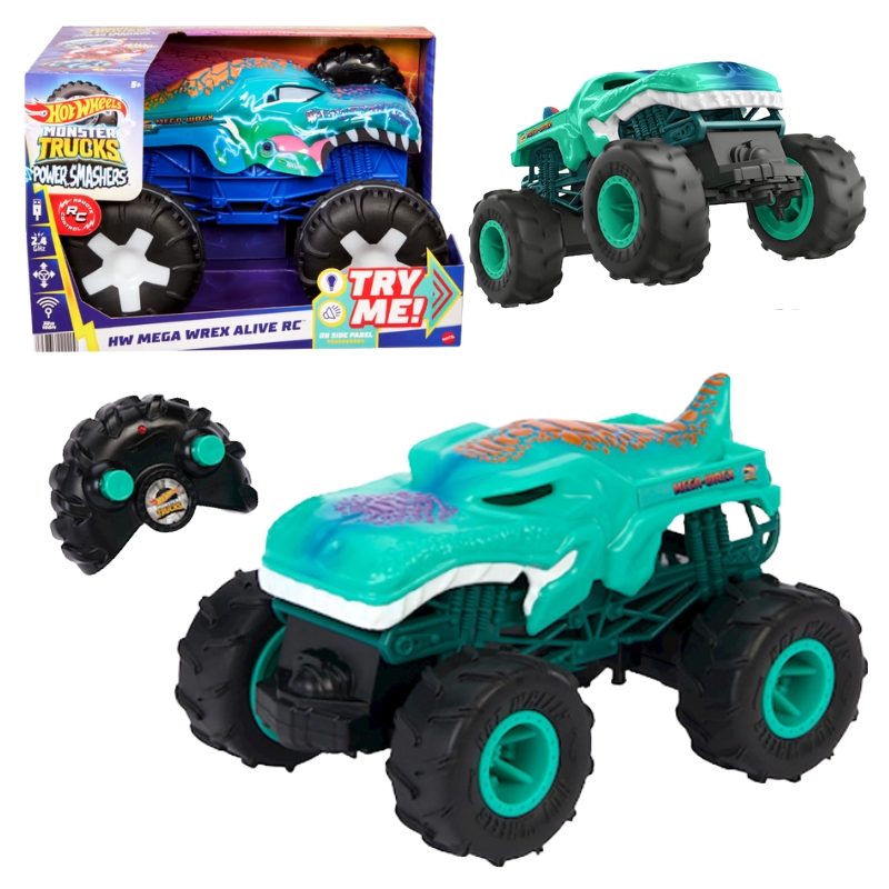 Hot Wheels Monster Trucks RC Mega Wrex Alive Auto Vozidlo Ovládané Dálkově 1:15