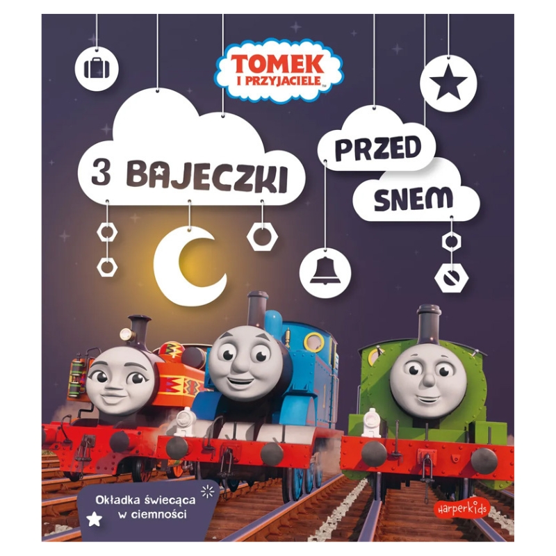HarperKids Tomek a přátelé 3 Pohádky před spaním Obálka Svítící Ve Tmě