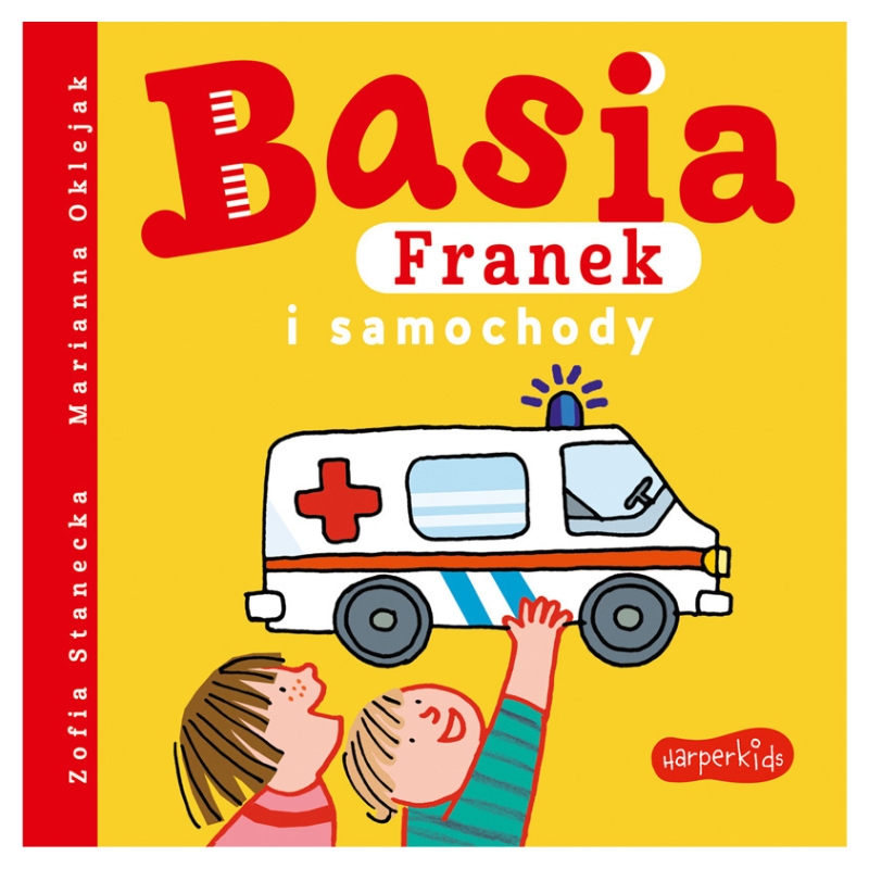HarperKids Kniha pro děti Basia Franek a automobily