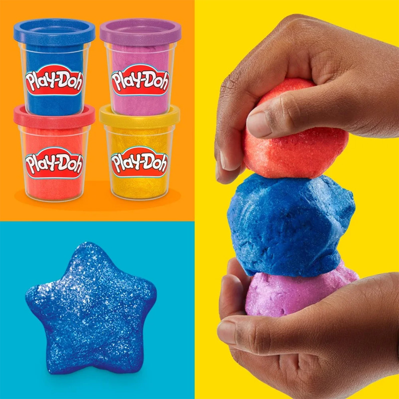 Play-Doh 4Pak Metalických Barev