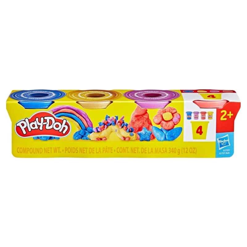 Play-Doh 4Pak Metalických Barev