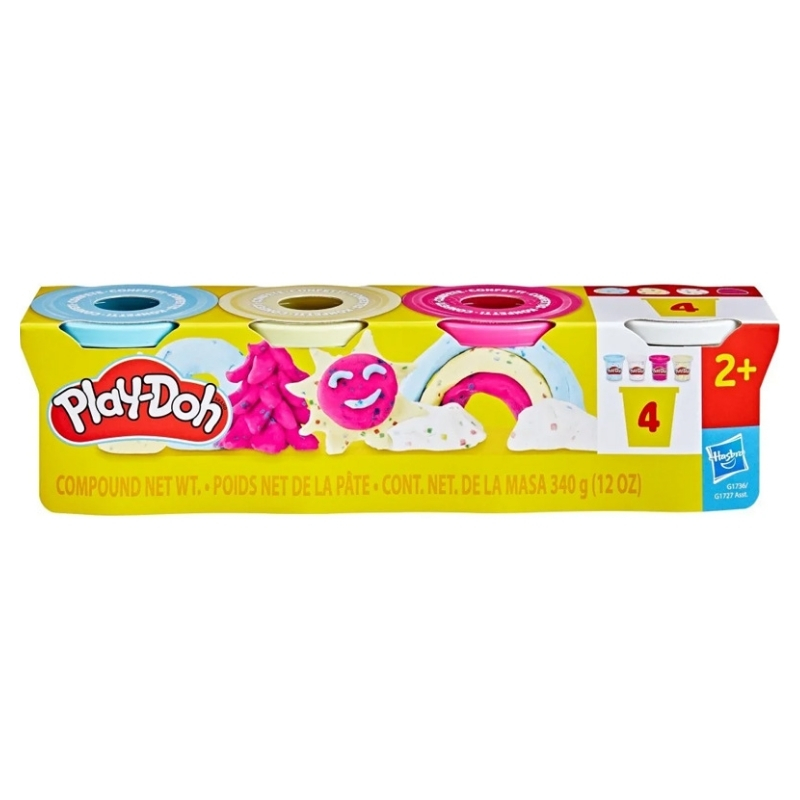 Play-Doh 4Pak Konfetti 4 Tubičky