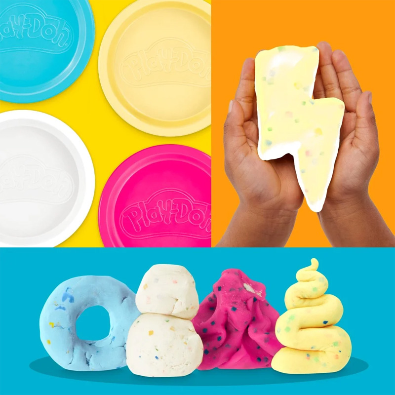 Play-Doh 4Pak Konfetti 4 Tubičky