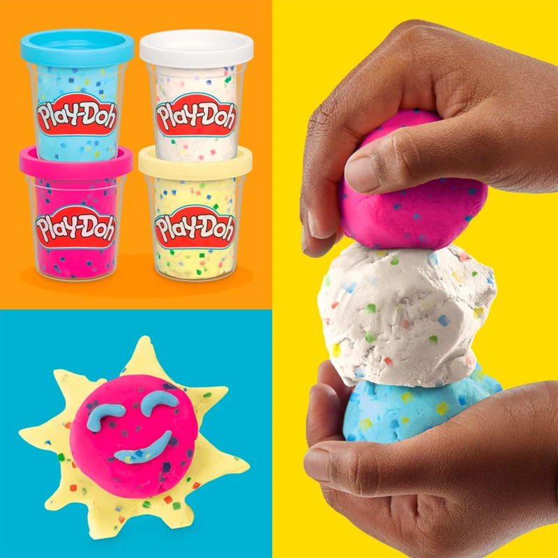 Play-Doh 4Pak Konfetti 4 Tubičky