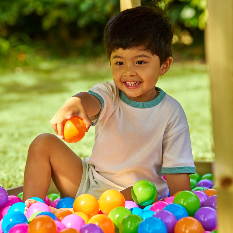 Tp Toys Terasa K Dřevěné Chatičce S Balkonem