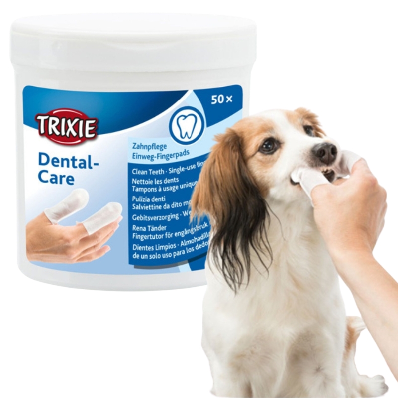 Trixie Nakładki Na Palce Do Czyszczenia Zębów Pyska Dla Zwierząt Dental Care