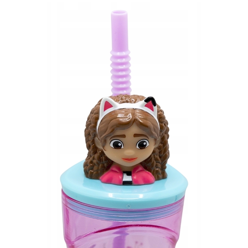 Stor Koci Domek Gabi Kubek Ze Słomką Z Figurką 3D Bidon Dla Dzieci