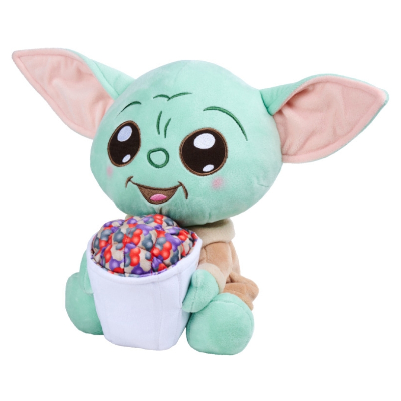 Disney Star Wars Maskotka Mandalorian Grogu Z Popcornem Baby Yoda Pluszowa Zabawka