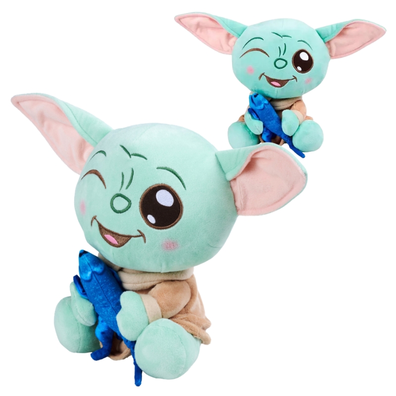 Disney Star Wars Maskotka Mandalorian Grogu Z Jaszczurką Baby Yoda Pluszowa Zabawka 25cm