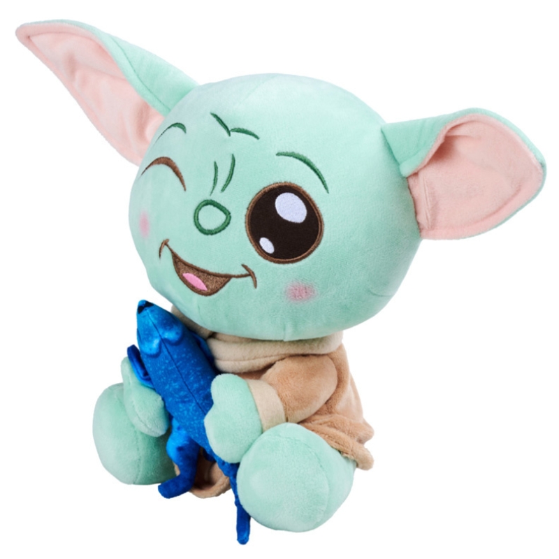 Disney Star Wars Maskotka Mandalorian Grogu Z Jaszczurką Baby Yoda Pluszowa Zabawka 25cm