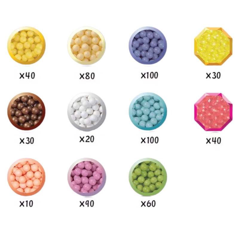 Aquabeads Pastelový Svět Pohádek – kreativní sada s vodními korálky a šablonami