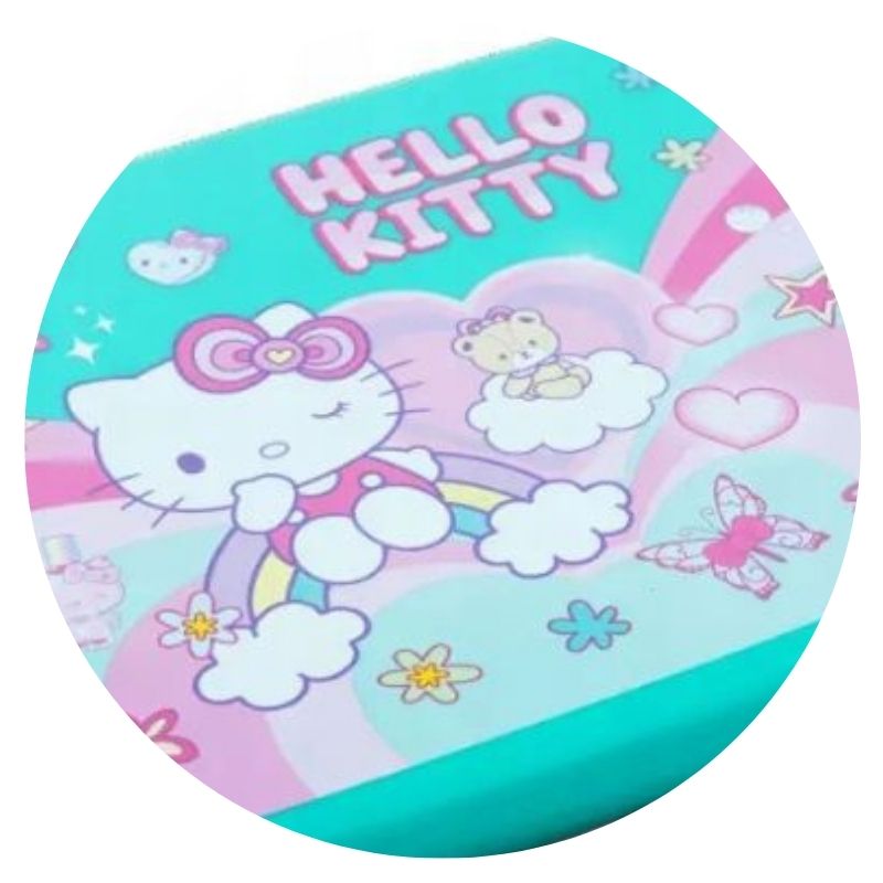 Coolpack Hello Kitty FoodyX Śniadaniówka z przegródką pojemnik na jedzenie Niebiecko-różowy 765 ml 