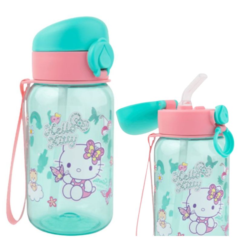 Hello Kitty Hugo Bidon dla dzieci 500 ml Light Blue Butelka ze słomką
