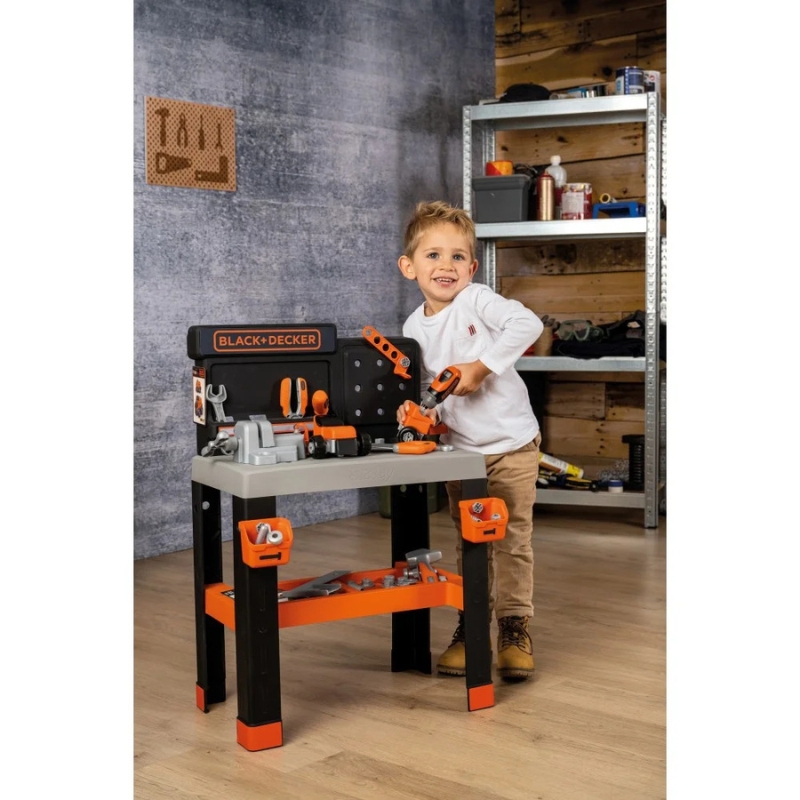 Smoby Black & Decker Warsztat Zabawkowy Bricolo Center Akcesoria Narzędzia