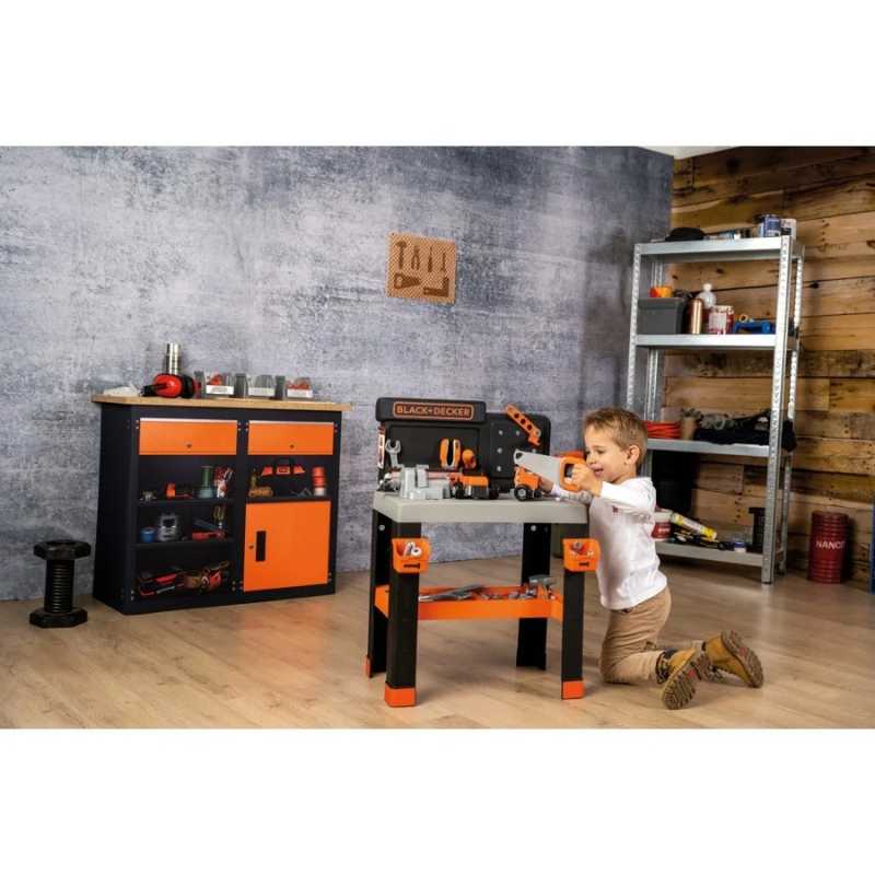 Smoby Black & Decker Warsztat Zabawkowy Bricolo Center Akcesoria Narzędzia
