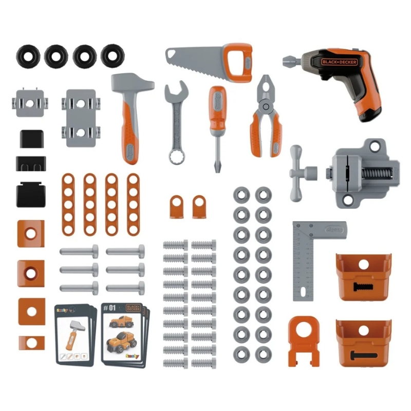 Smoby Black & Decker Warsztat Zabawkowy Bricolo Center Akcesoria Narzędzia