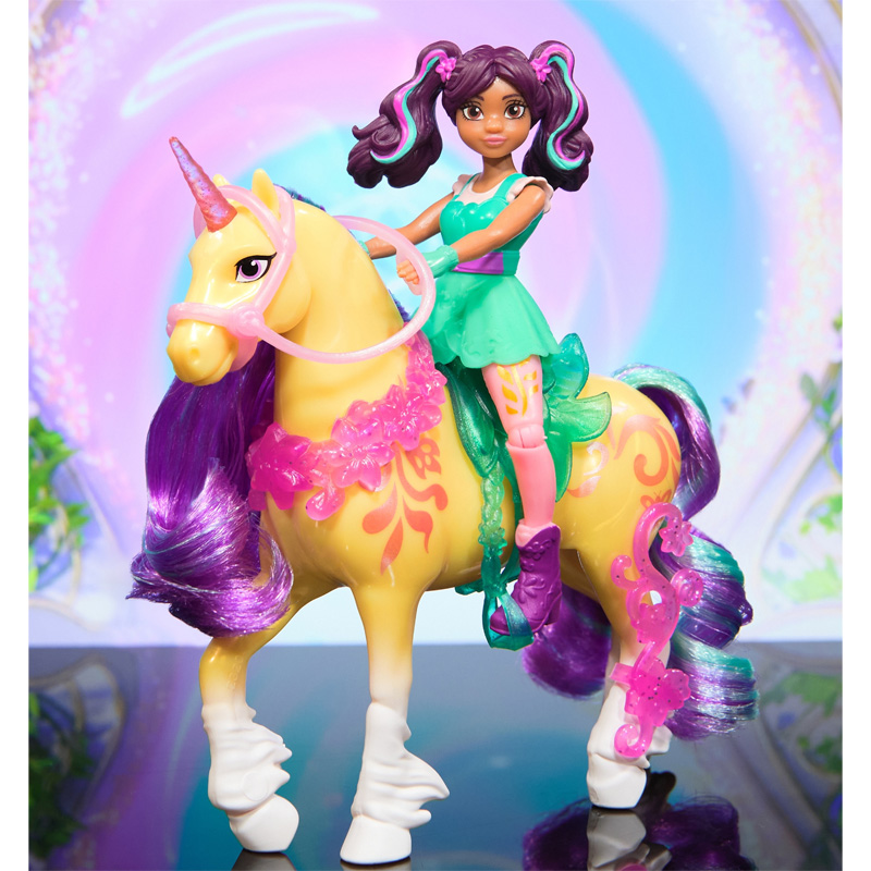Unicorn Academy Akademie Jednorožců Sada Figurek Ava & Leaf Sada Figurek Panenka + Koník 
