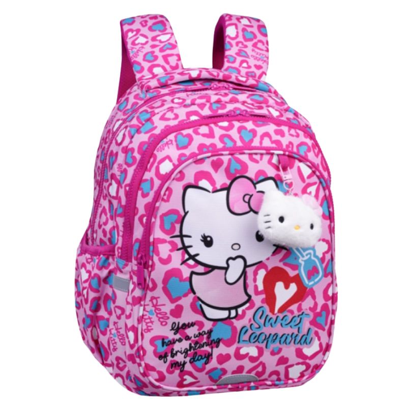 Coolpack Jerry batoh pro školku a školu 3-komorový růžový dětský Hello Kitty