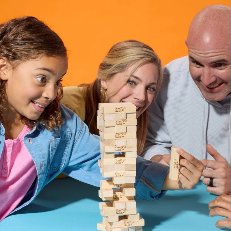 Hasbro Games Jenga Klasyczna Gra Zręcznościowa Rodzinna Imprezowa