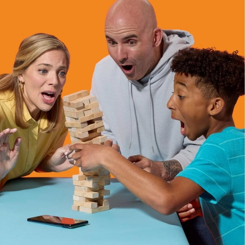 Hasbro Games Jenga Klasyczna Gra Zręcznościowa Rodzinna Imprezowa
