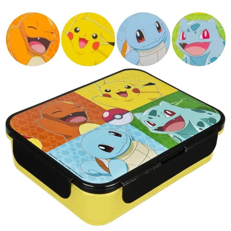 Undercover Pokemon Śniadaniówka Pojemna Lunchbox Pojemnik Z Przykrywką Żółty