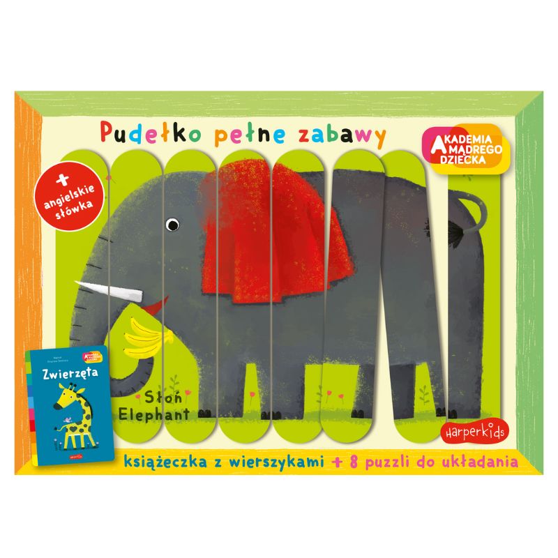 Zwierzęta Książeczka Z Dodatkami Puzzle Wierszyki Dla Dzieci Edukacyjna Akademia Mądrego Dziecka Pudełko Pełne Zabawy Zbigniew Dmitroca