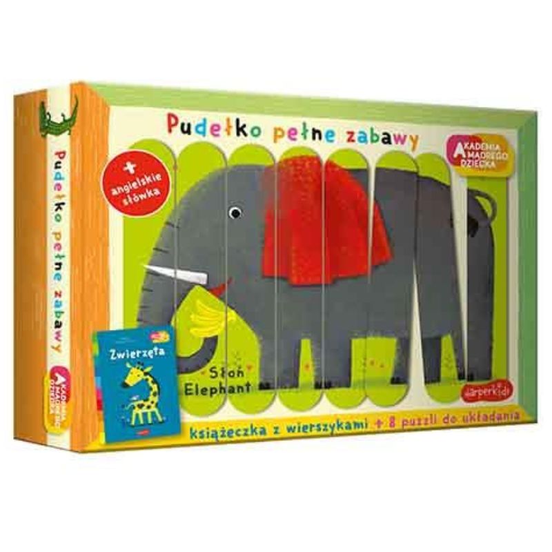 Zwierzęta Książeczka Z Dodatkami Puzzle Wierszyki Dla Dzieci Edukacyjna Akademia Mądrego Dziecka Pudełko Pełne Zabawy Zbigniew Dmitroca