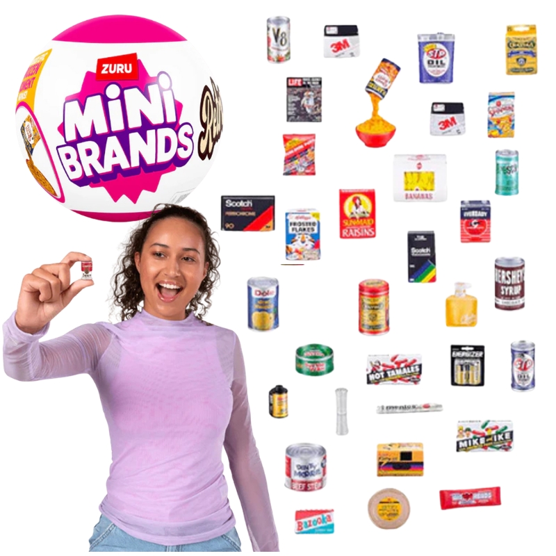 Zuru Mini Brands Kula Retro Překvapení Figurky Kapsle S Figurkami Překvapení Kultovní Značky