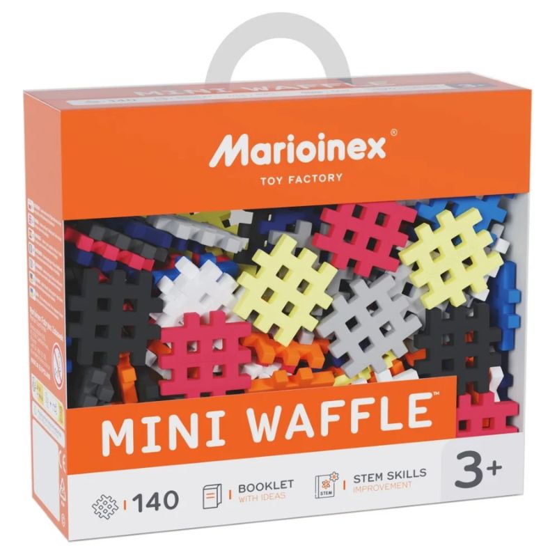 Marioinex Mini Waffle Klocki Konstrukcyjne Małe Edukacyjne Kreatywne Techniczna Paleta Barw 140 Sztuk