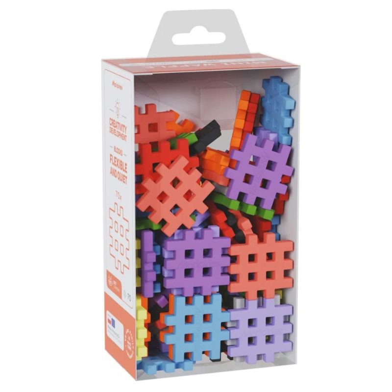 Marioinex Mini Waffle Klocki Konstrukcyjne Małe Edukacyjne Kreatywne Kolorowe 70 Sztuk