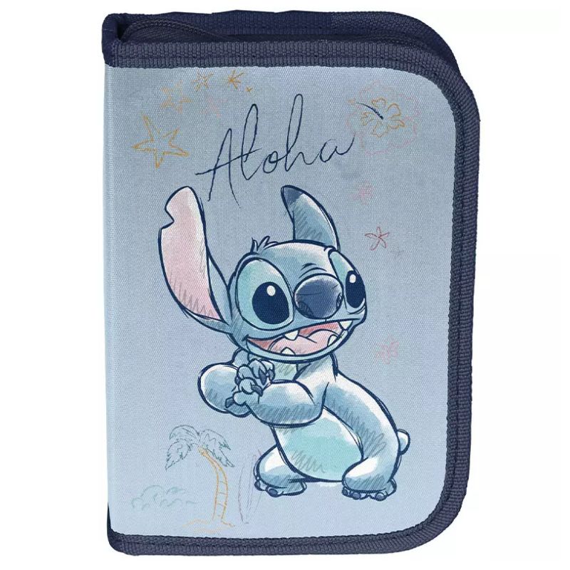 Paso Piórnik Bez Wyposażenia Szkolny Do Szkoły Stitch Aloha Niebieski