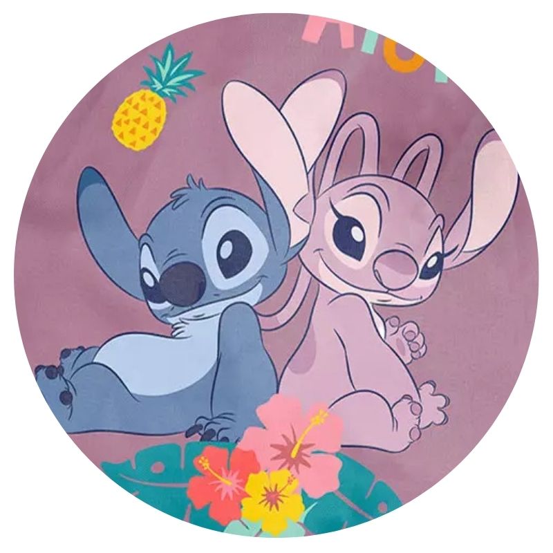 Paso Worek Sportowy Na Obuwie WF Basen Plecak Podróżny Kompaktowy Szkolny Stitch Aloha