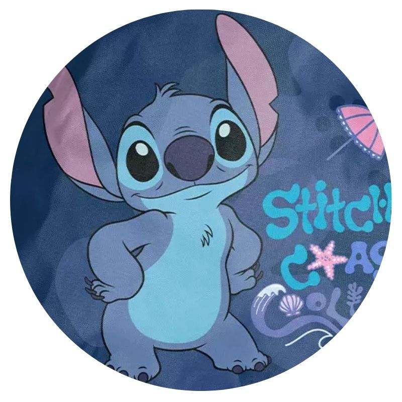 Paso Worek Sportowy Na Obuwie WF Basen Plecak Podróżny Kompaktowy Szkolny Stitch Coastal Cool