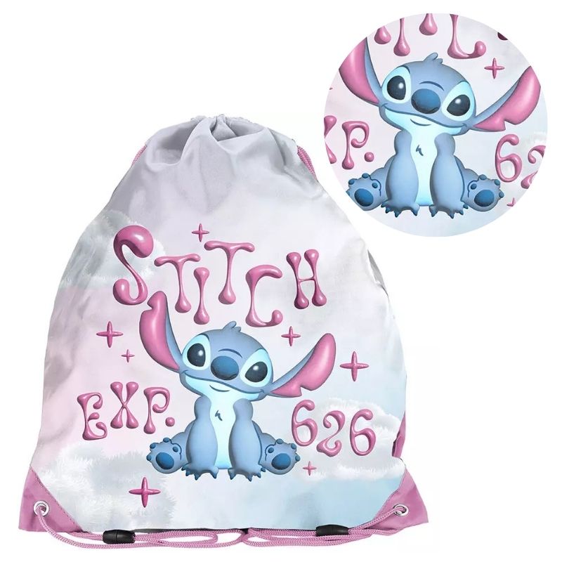 Paso Worek Sportowy Na Obuwie WF Basen Plecak Podróżny Kompaktowy Szkolny Stitch EXP. 626