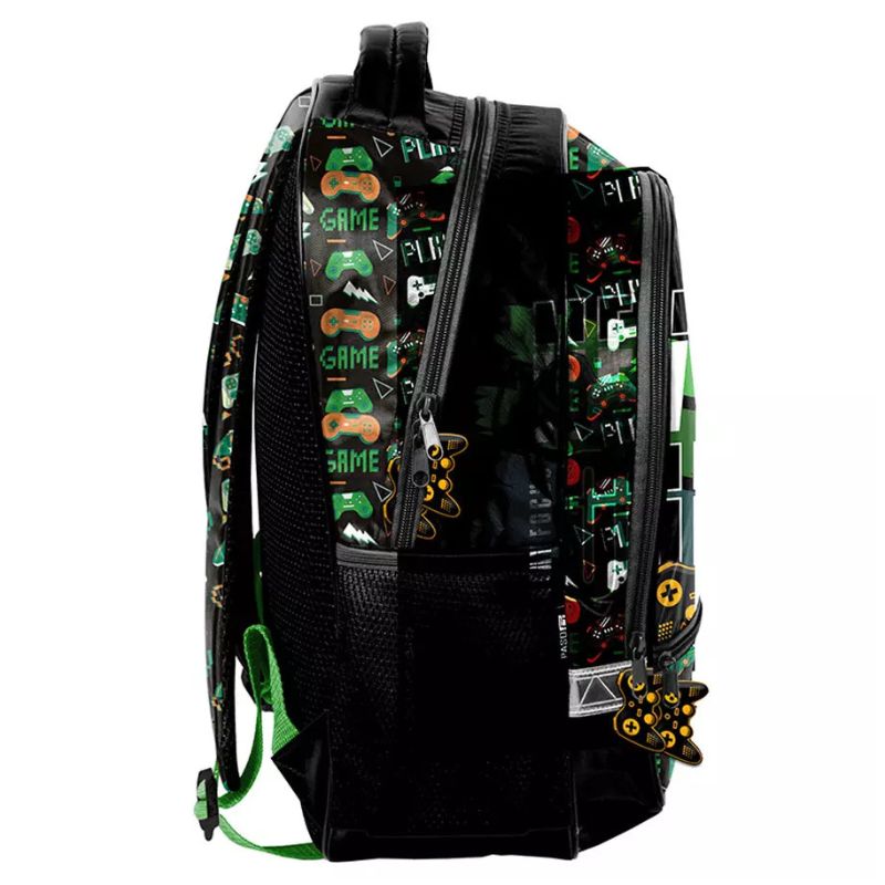 Paso Plecak Szkolny Młodzieżowy Do Szkoły Dwukomorowy Duży Pojemny Odblaski A4 Gaming