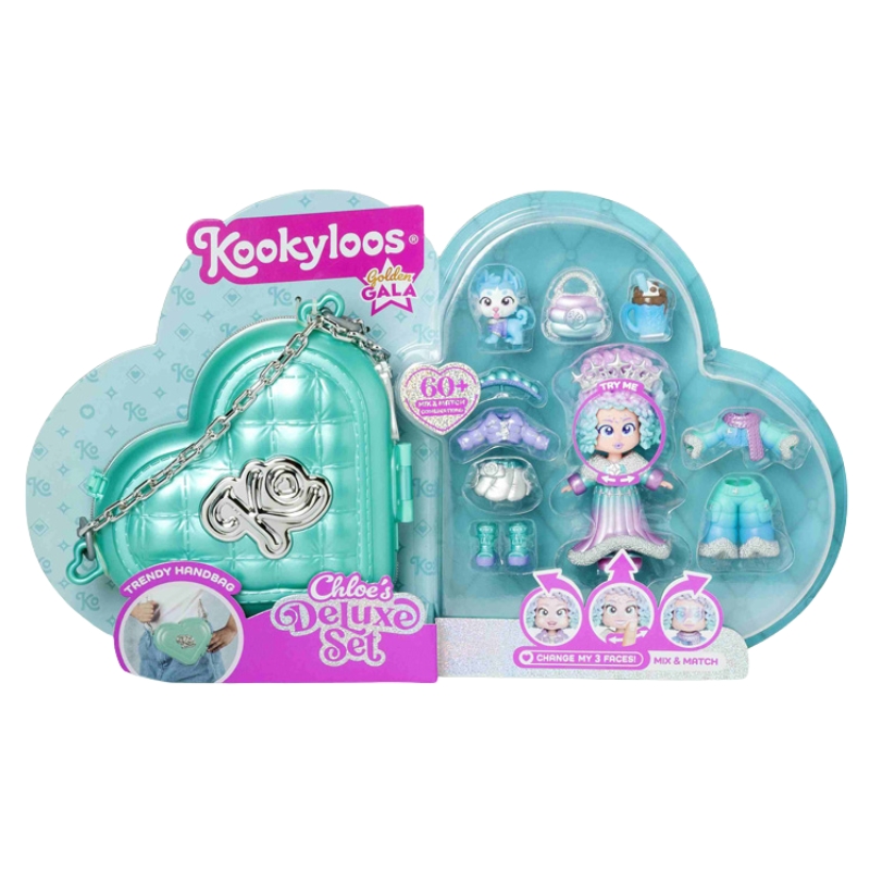 Zestaw Figurek Kookyloos Figurka Dla Dzieci Figurki Akcesoria Lalka Zabawka Chloe's Deluxe Set Golden Gala