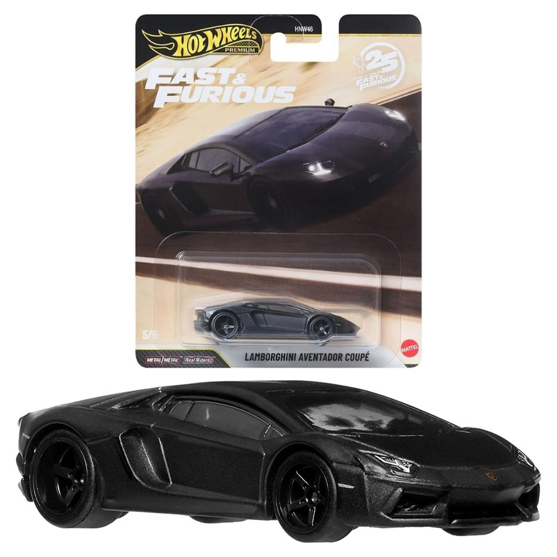 Hot Wheels Premium Fast&Furious Autko Samochód 1:64 Zestaw 5 SZtuk