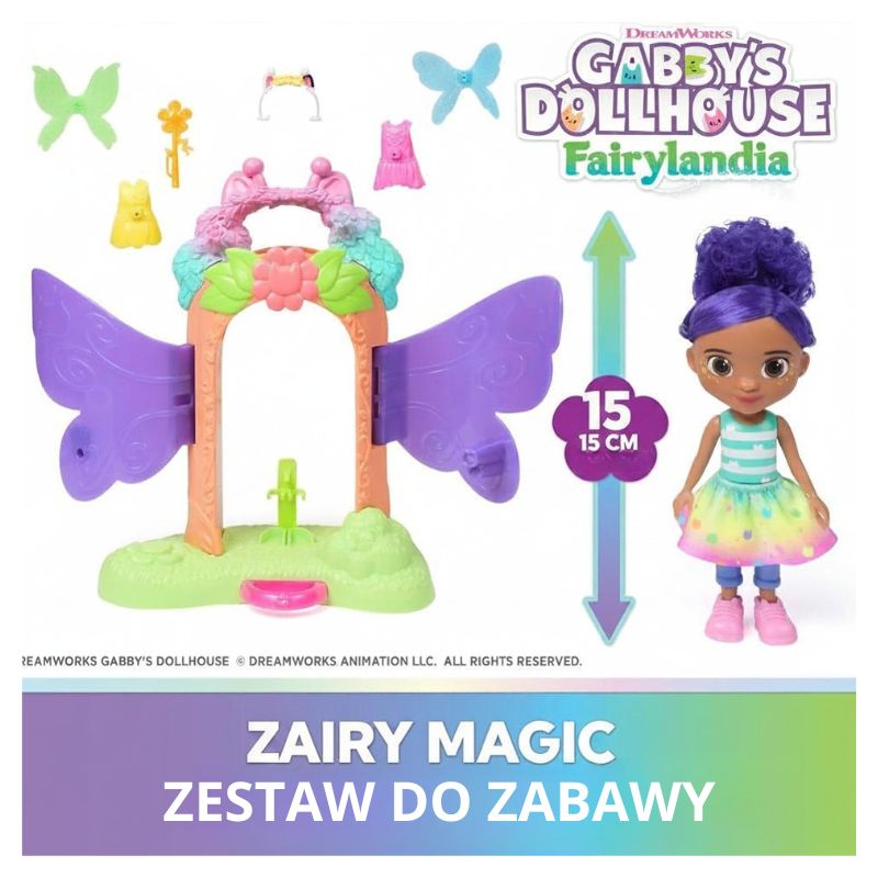 Koci Domek Gabi Zestaw Lalka Wróżkowa Gabi Transformacja Wróżki Spin Master 3+