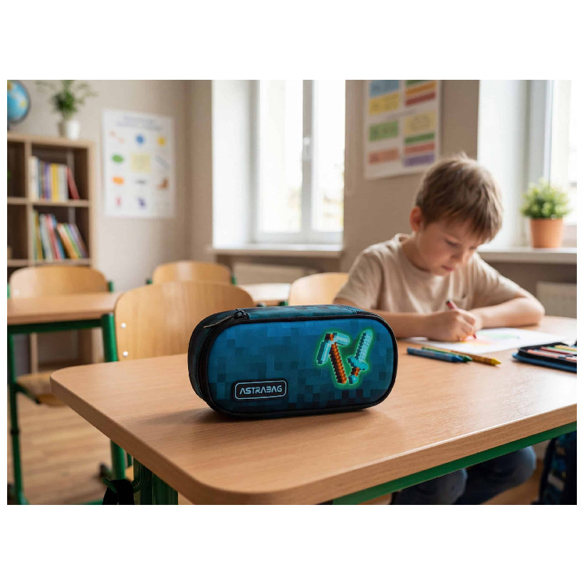 Astrabag Pencil Case One-Chamber Pouch Case for School Supplies