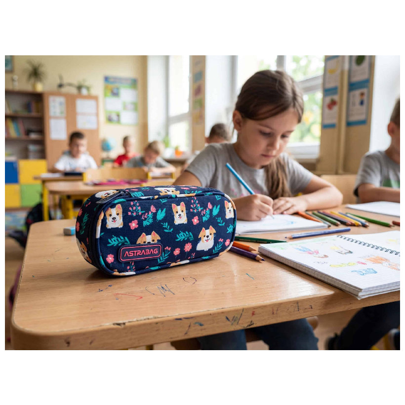 Astrabag Piórnik Jednokomorowy Sáček Etui Na Školní Potřeby
