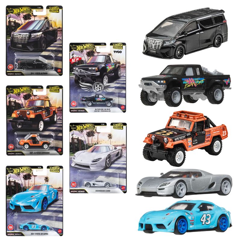 Zestaw 5 x Hot Wheels Premium Boulevard Samochodzik Auto Pojazd 1:64 Autko GJT68 JHW20 JHW21 JHW29 JHW32 JHW34
